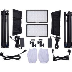 Набір LED панелей Amaran Pano 60c 2-Light Kit Charcoal